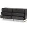 Baxton Studio Kelson Modern and Contemporary Dark Grey and Gold Finished Wood 6-Drawer Dresser 189-11576-ZORO - alternate 5
